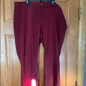 18w maroon jeans